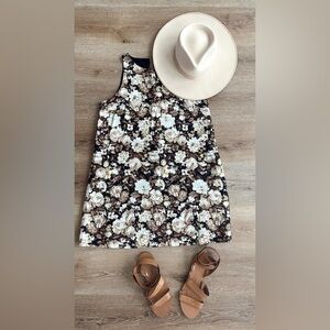 Abercrombie high neck linen blend dress NWOT